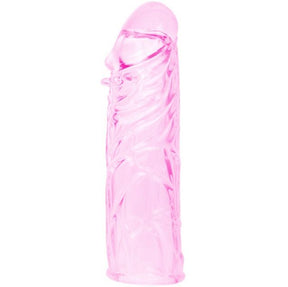 Gaine pénis modèle Baile en Silicone rose 13.0 cm pour le plaisir intime.