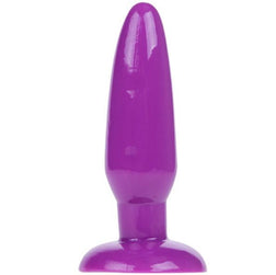 Gode ventouse Plug anal conique lilas avec ventouse — 15 cm en Silicone médical violet 15.0 cm vu de face