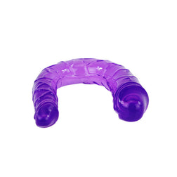Double dong souple jelly 30,5 cm violet — vue détaillée