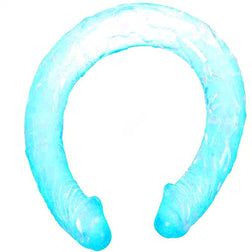 Double dong flexible 44,5 cm bleu · Baile Anal · Godes XL & Géant