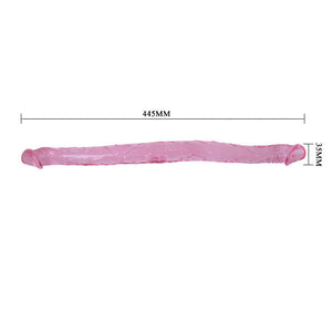 Double dong flexible 44,5 cm lilas — présentation