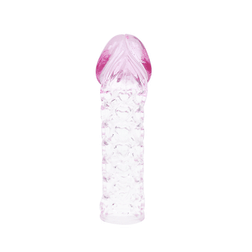 Gaine pénis modèle Male Wear en TPR transparent pour le plaisir intime.