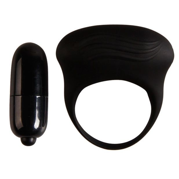 PRETTY LOVE BERTRAM ANNEAU VIBRATEUR NOIR