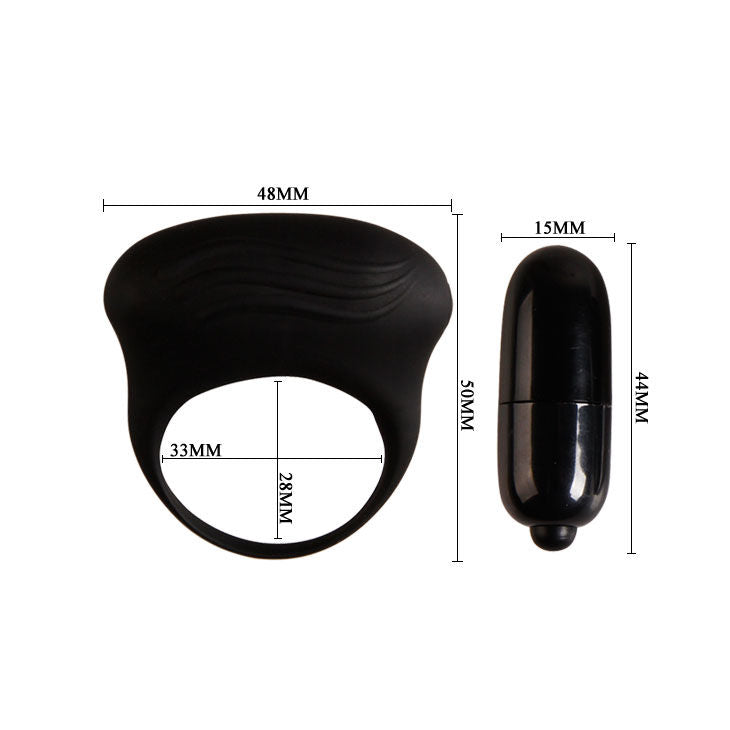 PRETTY LOVE BERTRAM ANNEAU VIBRATEUR NOIR
