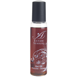 Mini huile de massage chauffante chocolat orange 35 ml — Extase Sensual Voyage