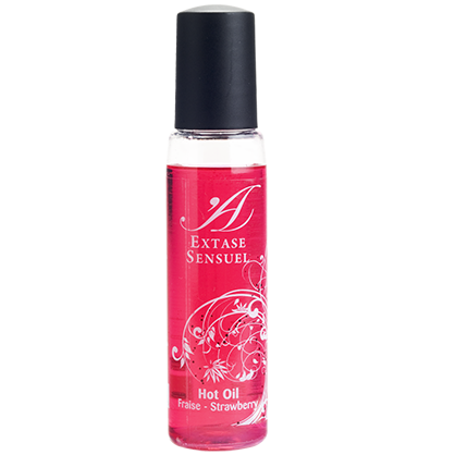 Mini huile de massage chauffante fraise 35 ml — Extase Sensual Voyage · Extase Sensual · Huiles aromatisées