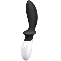 Vibrateur prostate premium 6 modes silicone noir — LELO Loki — vue de face