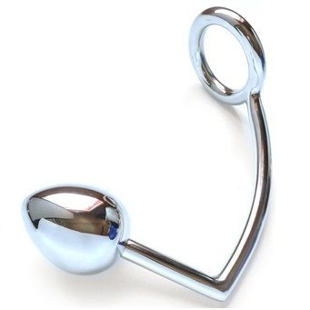 Cockring 40 mm avec plug anal boule acier · Metal Hard · Plugs