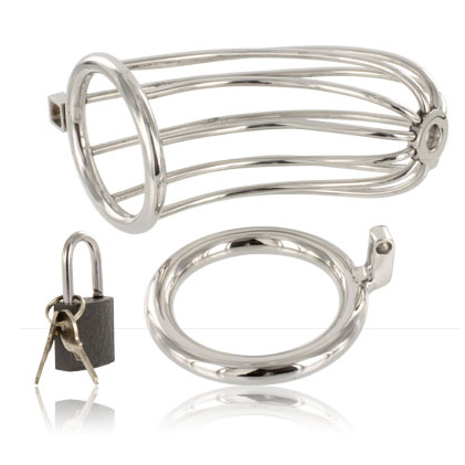 Cage de chasteté ouverte acier type bird cage — emballage
