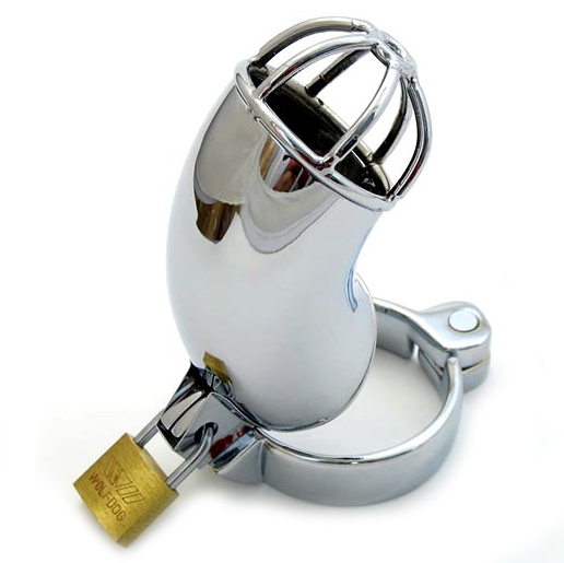 Cage de chasteté compacte acier avec cadenas — Lancelot · Metal Hard · Cages de chasteté
