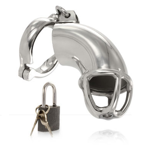 Cage de chasteté compacte acier avec cadenas — emballage