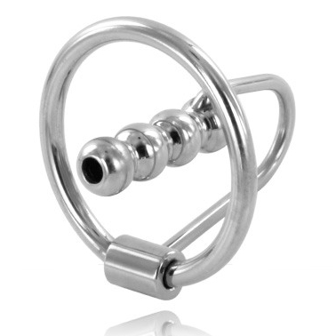 METAL HARD ANNEAU DE GLAND EN AVEC BOUCHON URETRAL 30MM
