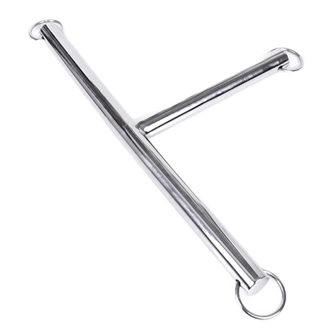 Barre de soumission en T acier inoxydable 3 points d'attache · Metal Hard · Menottes