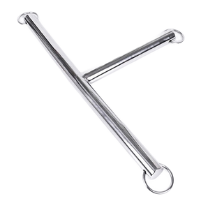 Barre de soumission en T acier inoxydable 3 points d'attache · Metal Hard · Menottes