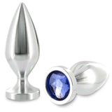 Plug bijou aluminium cristal violet 5,7 cm — Petit · Metal Hard · Plugs bijoux