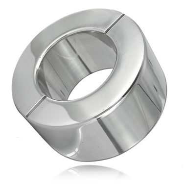 Cockring Ballstretcher acier inoxydable 450 g hauteur 30 mm en Métal argent vu de face
