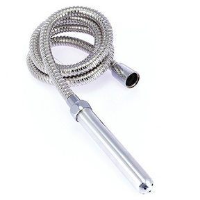 Douche anale flexible métal 1,5 m avec canule lisse · Metal Hard · Hygiène anale
