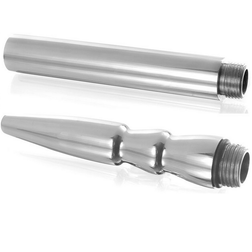 Analspülset aus Aluminium mit 4 austauschbaren Aufsätzen — Vorderansicht
