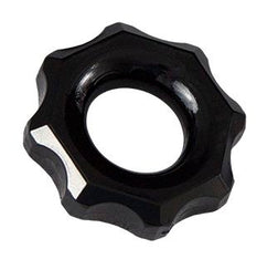 Cockring Bathmate ultra-serré en étoile — Spartan en TPE noir vu de face