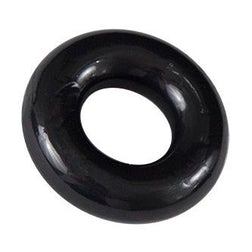 Cockring Bathmate lisse ultra-épais — Barbarian en TPE noir vu de face