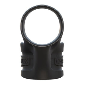 Cockring silicone double anneau ball stretcher — gros plan