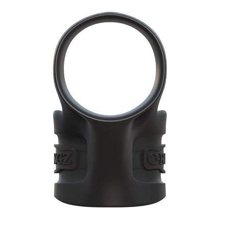 Cockring silicone double anneau ball stretcher — gros plan