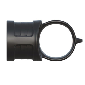 Cockring silicone double anneau ball stretcher — texture visible