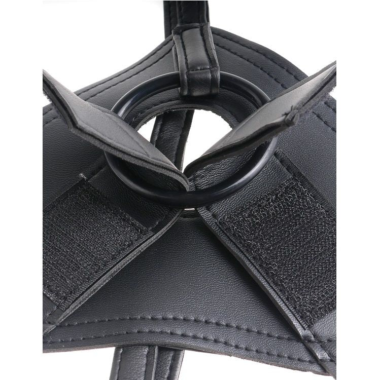 Kit harnais + gode réaliste 17,8 cm — gros plan