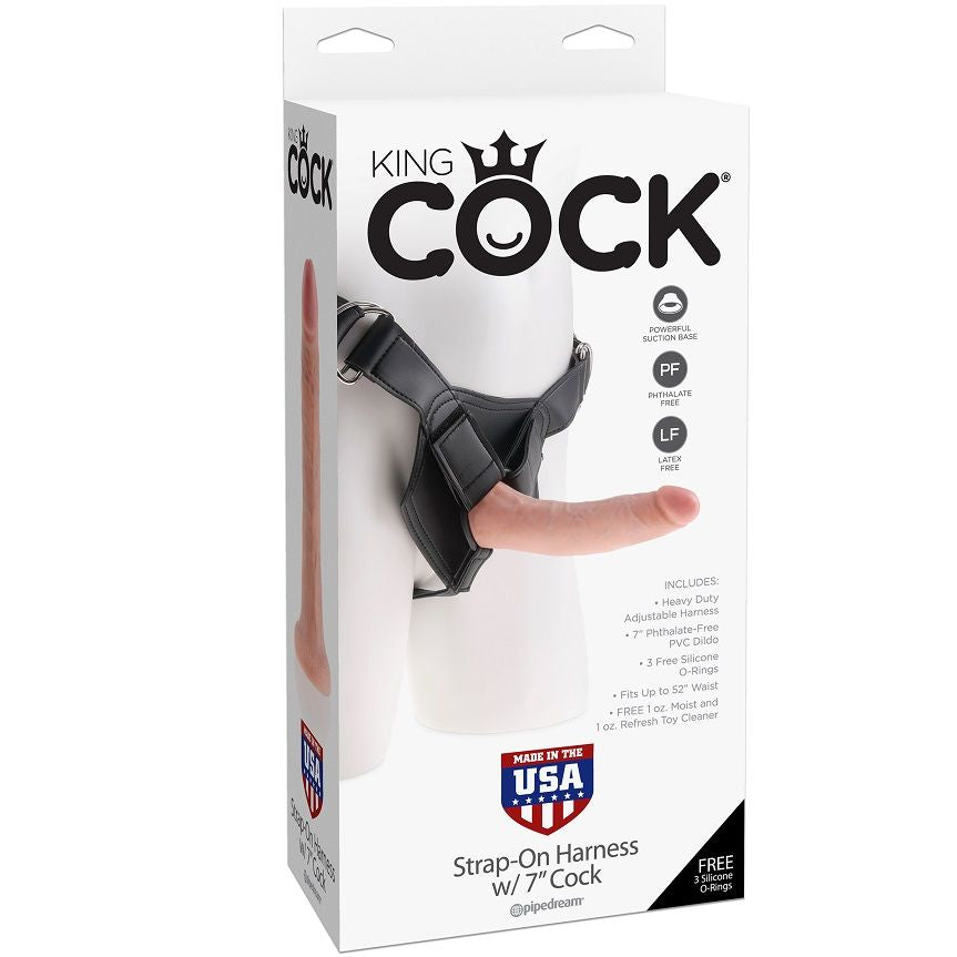Kit harnais + gode réaliste 17,8 cm — en situation