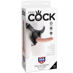 Kit de arnés + dildo realista de 17,8 cm — en uso