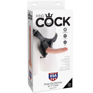 Kit harnais + gode réaliste 17,8 cm — en situation