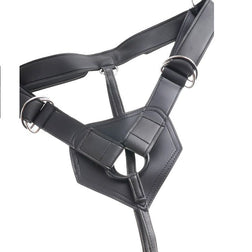 Kit harnais + gode réaliste 22,9 cm — vue de profil