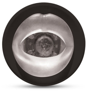 Masturbateur bouche rotation + vibrations 9 modes rechargeable USB — vue de profil