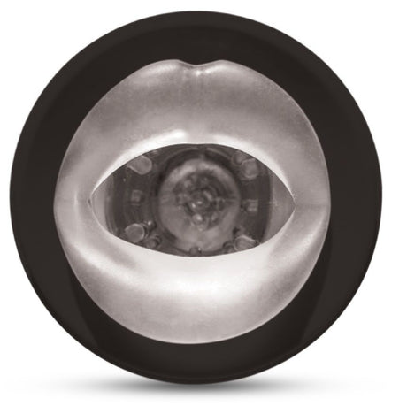 Masturbateur bouche rotation + vibrations 9 modes rechargeable USB — vue de profil