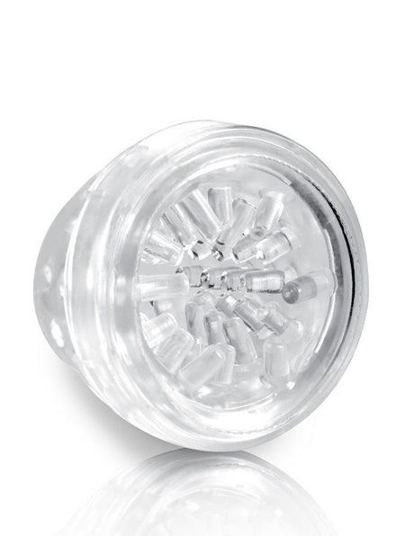 Masturbateur bouche rotatif 15 modes vibrations rechargeable USB — en situation