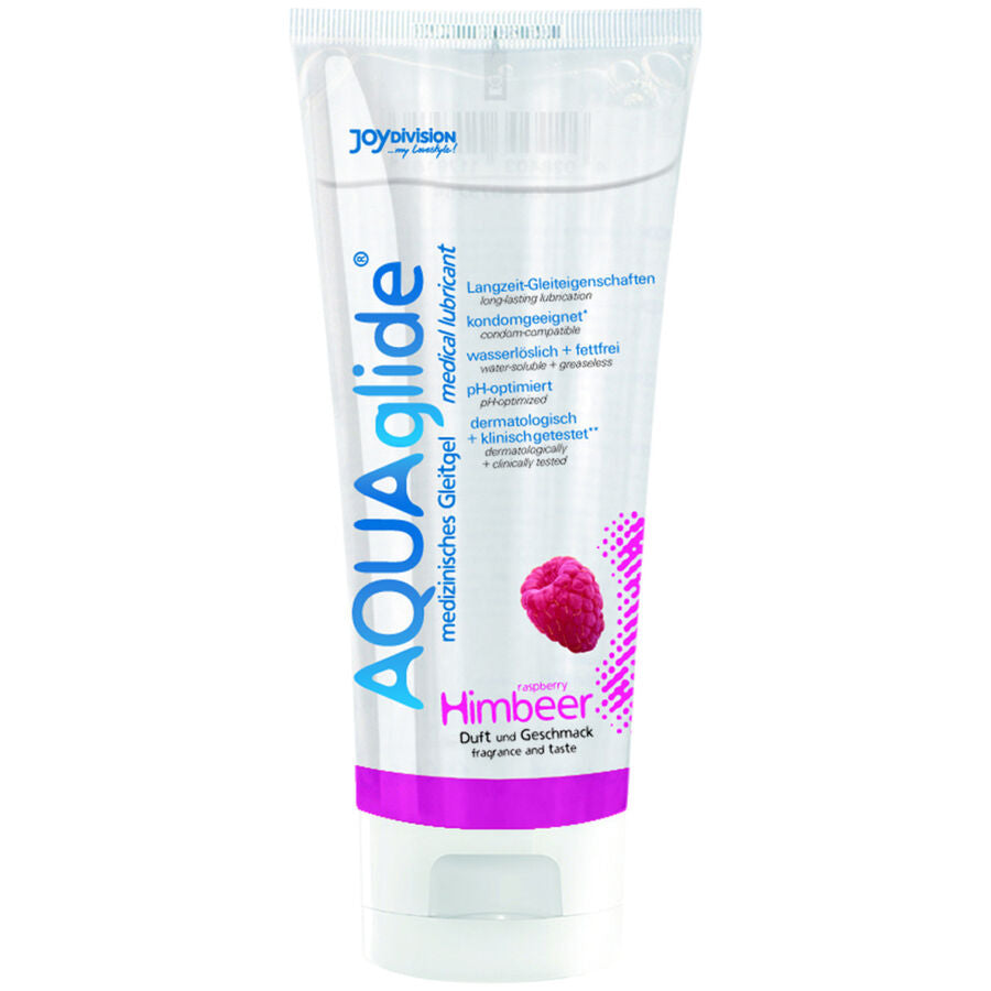Lubrifiant aromatisé framboise base eau 100 ml — emballage