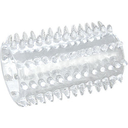 Gaine pénis Joydivision Gaine pénienne transparente stimulante — Extasy Ring en TPE transparent vu de face