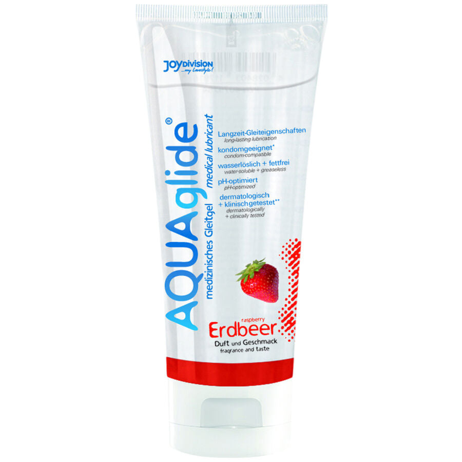 Lubrifiant eau saveur fraise 100 ml — emballage