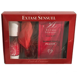 Coffret massage 6 pièces avec bandeau et plume