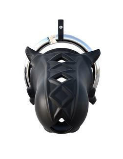Cage de chasteté confortable en silicone souple avec cadenas — image 6
