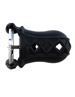 Cage de chasteté confortable en silicone souple avec cadenas — image 7