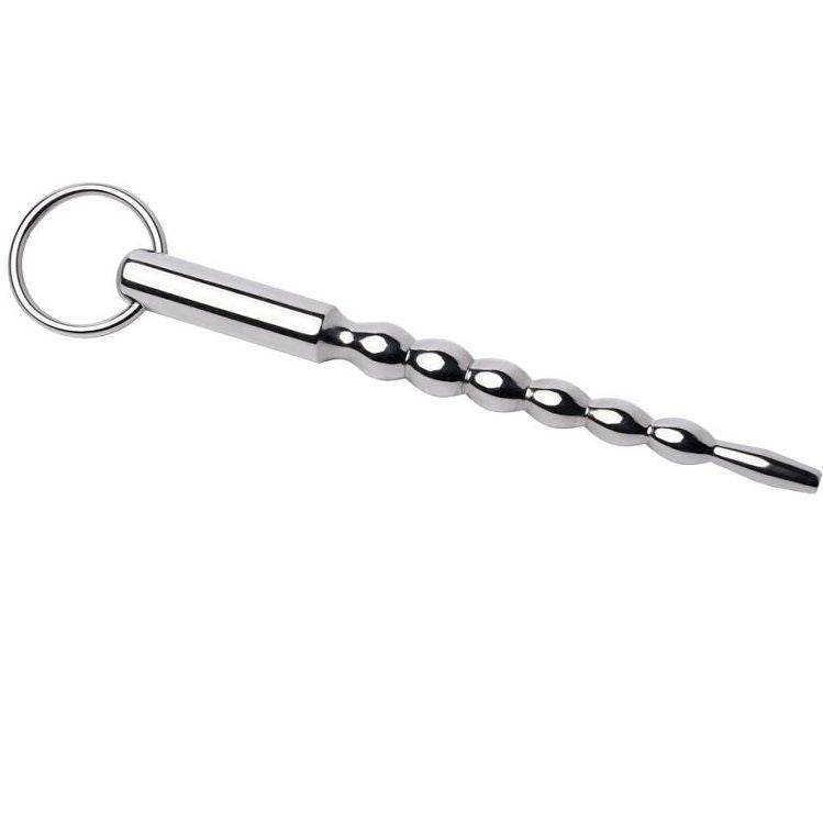 Sonde urétrale perlée acier avec anneau 7 mm · Metal Hard · Sonde Urétrale