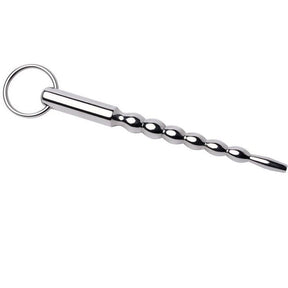 Sonde urétrale perlée acier avec anneau 7 mm · Metal Hard · Sonde Urétrale