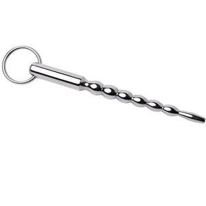 Sonde urétrale perlée acier avec anneau 7 mm · Metal Hard · Sonde Urétrale