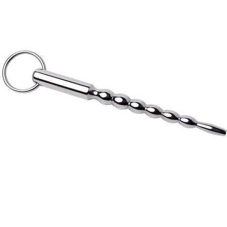 Sonde urétrale perlée acier avec anneau 7 mm · Metal Hard · Sonde Urétrale
