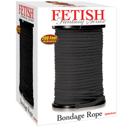 Corde de bondage noire soyeuse 60 m — Bondage Rope