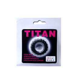 BAILE COCK RING TITAN BLACK 2 CM
