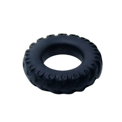 Cockring Titan noir avec bord vert, diamètre interne 2 cm.