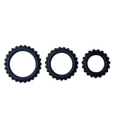 BAILE TITAN SET 3 PCS COCK RING NOIR 28 24 19 CM