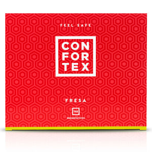 CONFORTEX CONDOM FRAISE 144 UNITES